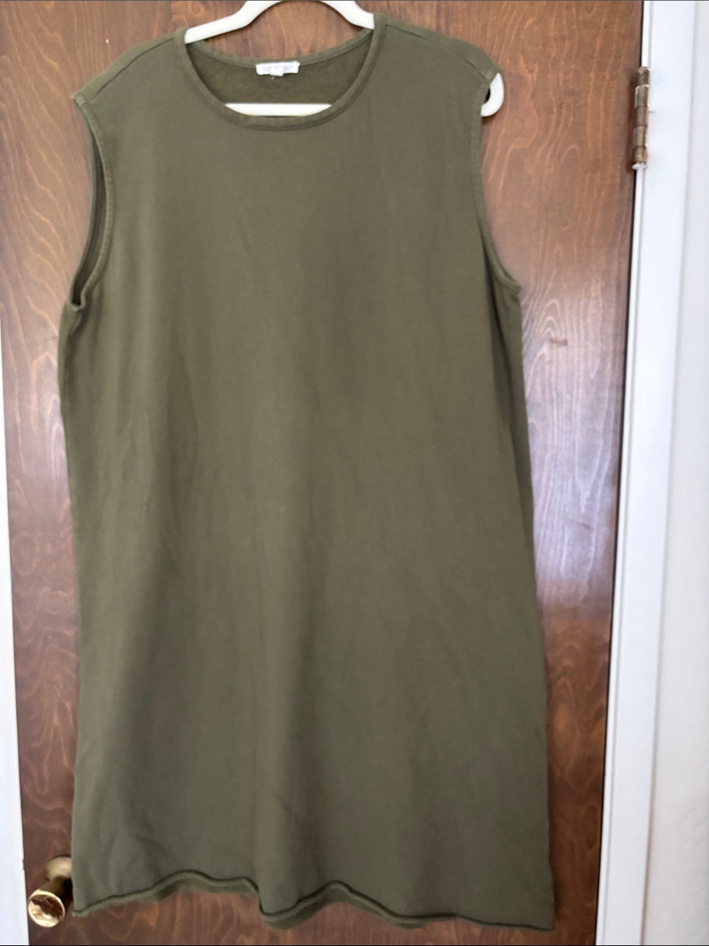 Eileen Fisher Sleeveless French Terry Dress XL